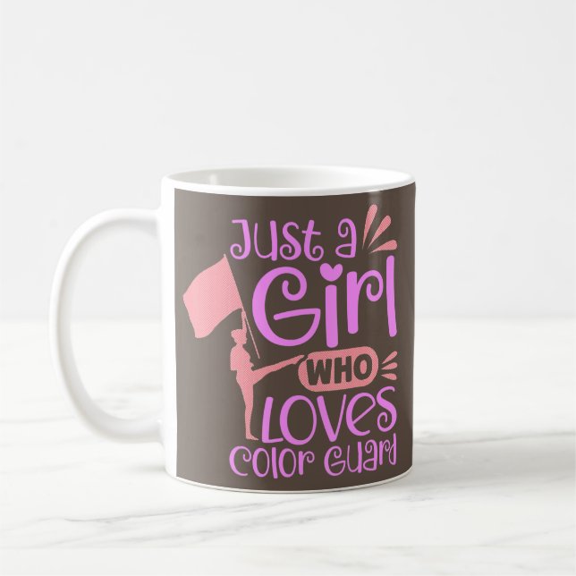 Mug Juste Une Fille Qui Aime La Garde Couleur Bande Ma (Gauche)