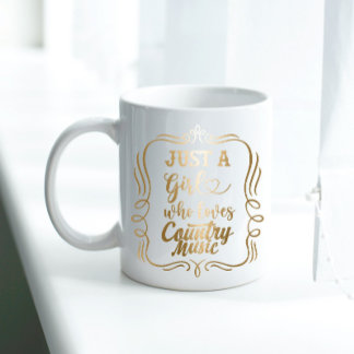 Mug Juste une fille qui aime la musique country