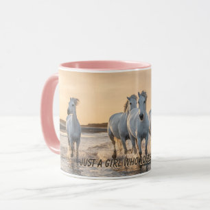 Mug Juste une fille qui aime la musique des chevaux