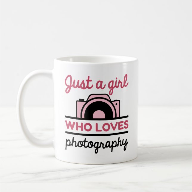Mug Juste une fille qui aime la photographie (Gauche)