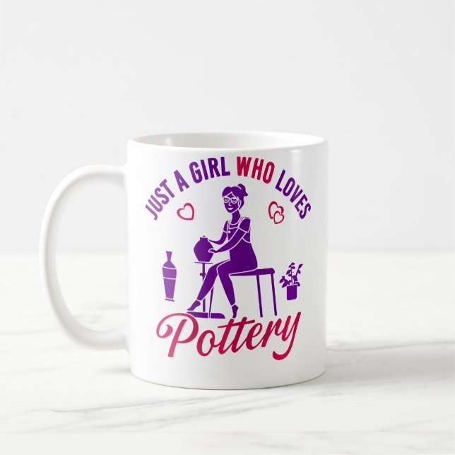 Mug Juste Une Fille Qui Aime La Poterie (Gauche)