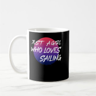 Mug Juste une fille qui aime la voile Cadeau