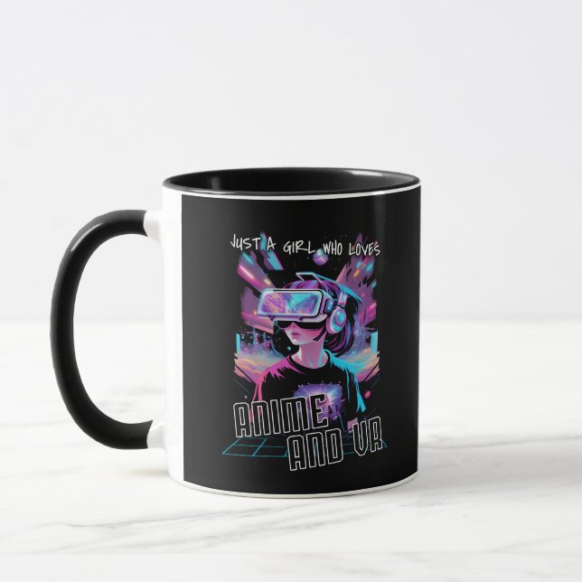 MUG JUSTE UNE FILLE QUI AIME L'ANIME ET LA VR (Gauche)