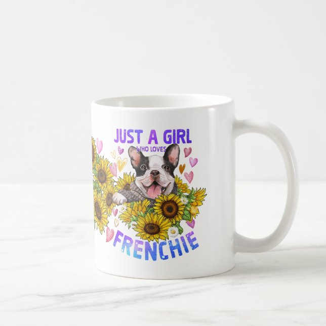 Mug Juste une fille qui aime le bouledogue français Fr (Droite)