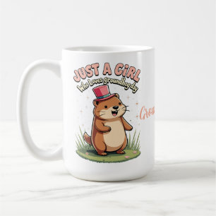 Mug Juste une fille qui aime le jour de la marmotte
