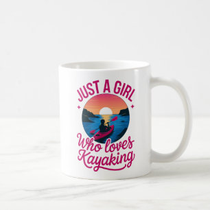 Mug Juste une fille qui aime le Kayaking Sunset Design
