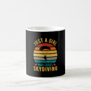 Mug juste une fille qui aime le parachutisme