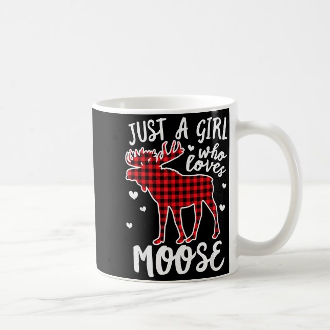 Mug Juste Une Fille Qui Aime Le Plaid De Noël Buffle É (Droite)