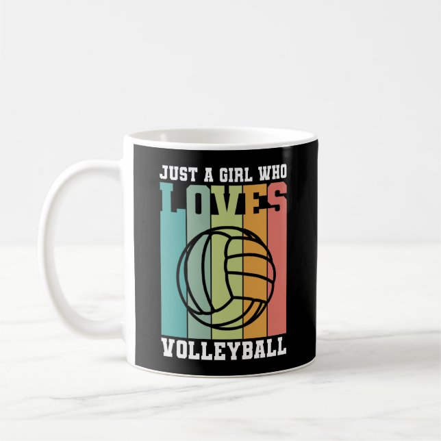 Mug Juste une fille qui aime le volleyball (Gauche)