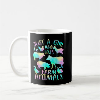 Mug Juste une fille qui aime les animaux de ferme vach