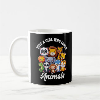Mug Juste une fille qui aime les animaux sauvages mign