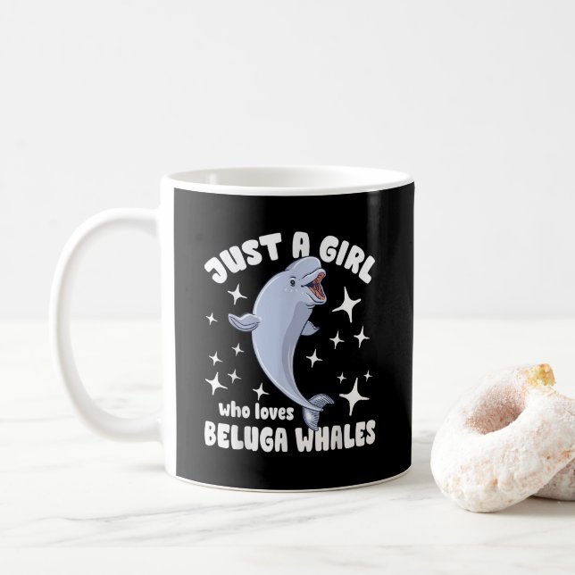Mug Juste une fille qui aime les bélugas (Avec donut)