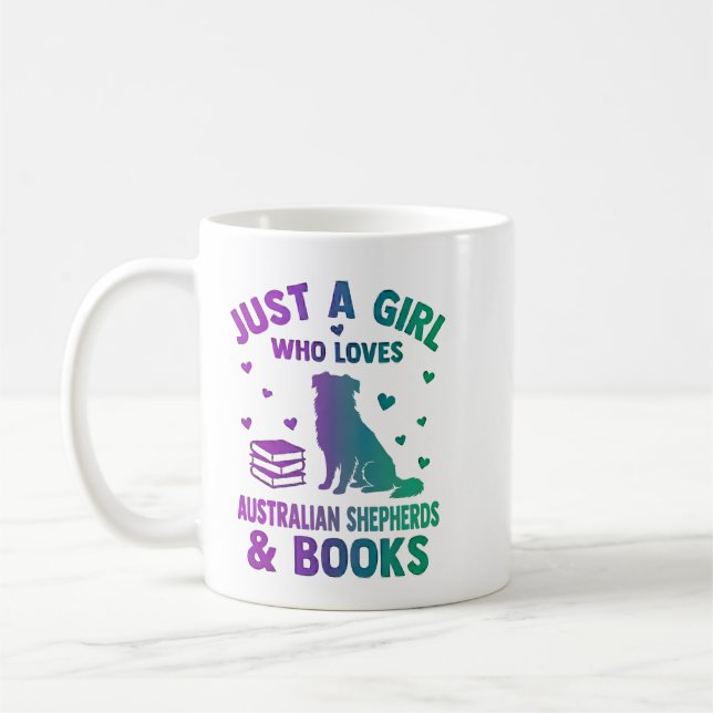 Mug Juste une fille qui aime les bergers australiens & (Gauche)
