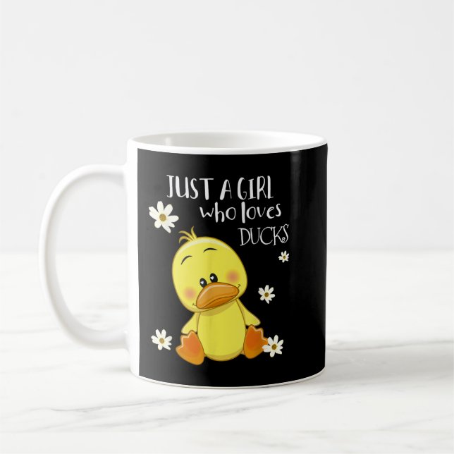 Mug Juste une fille qui aime les canards - mignonne Am (Gauche)