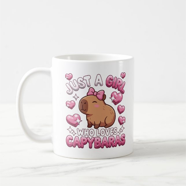 Mug Juste une fille qui aime les capybaras (Gauche)