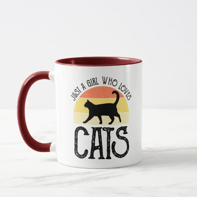 Mug Juste Une Fille Qui Aime Les Chats (Gauche)