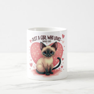 Mug Juste une fille qui aime les chats siamois