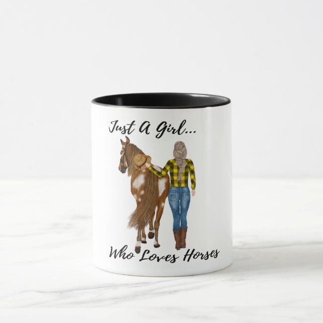 Mug Juste Une Fille Qui Aime Les Chevaux (Centre)