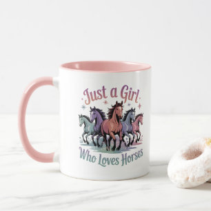 Mug Juste une fille qui aime les chevaux