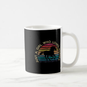 Mug Juste Une Fille Qui Aime Les Chevaux Retro Vintage