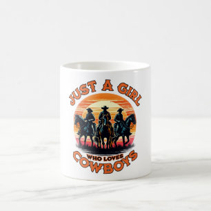 Mug Juste une fille qui aime les cow-boys