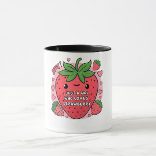 Mug "Juste une fille qui aime les fraises"