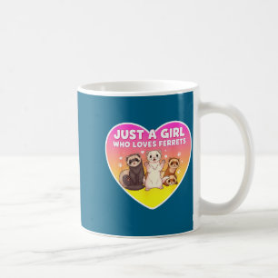 Mug Juste une fille qui aime les furets Propriétaire m