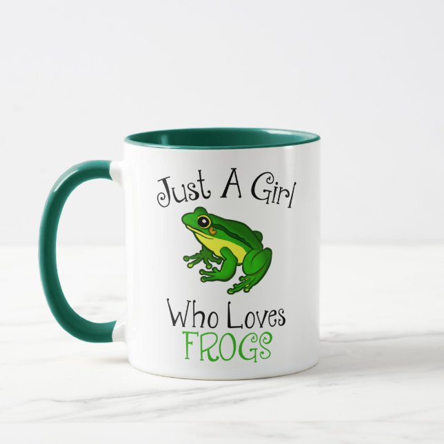 Mug Juste une fille qui aime les grenouilles Amoureux  (Gauche)