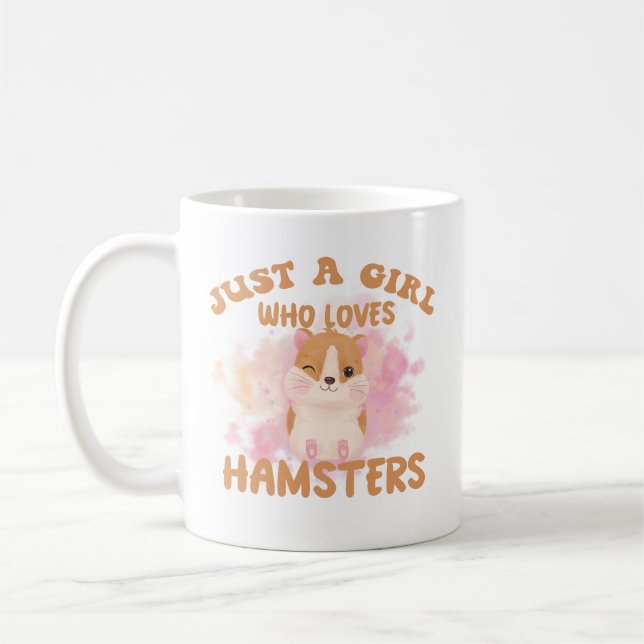 Mug Juste une fille qui aime les hamsters (Gauche)