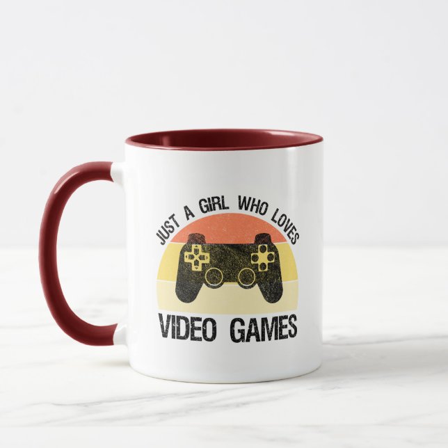 Mug Juste Une Fille Qui Aime Les Jeux Vidéo (Gauche)