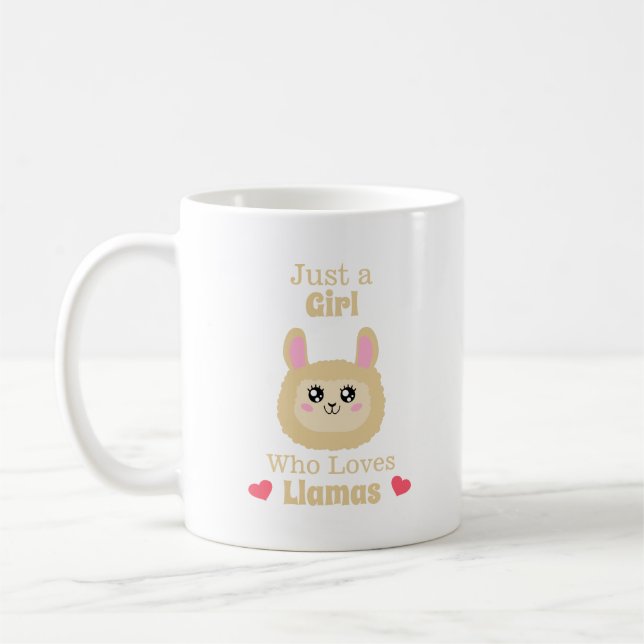 Mug Juste une fille qui aime les lamas (Gauche)