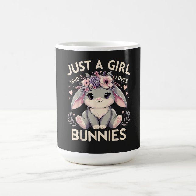 Mug Juste une fille qui aime les lapins (Centre)
