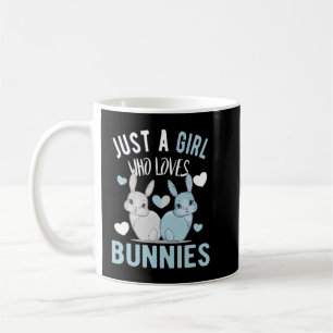Mug Juste une fille qui aime les lapins Bunny Maman Pu