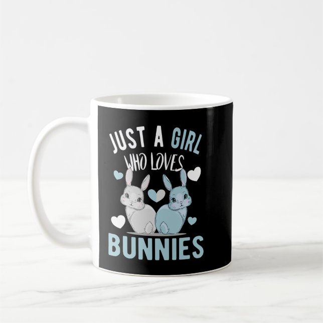 Mug Juste une fille qui aime les lapins Bunny Maman Pu (Gauche)