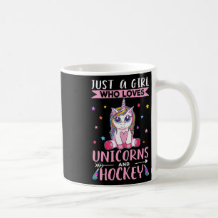 Mug Juste une fille qui aime les licornes et le hockey