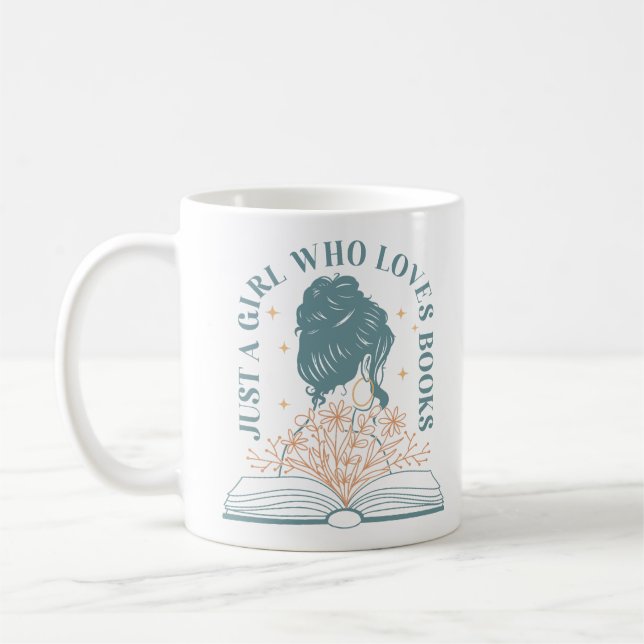 Mug Juste une fille qui aime les livres (Gauche)