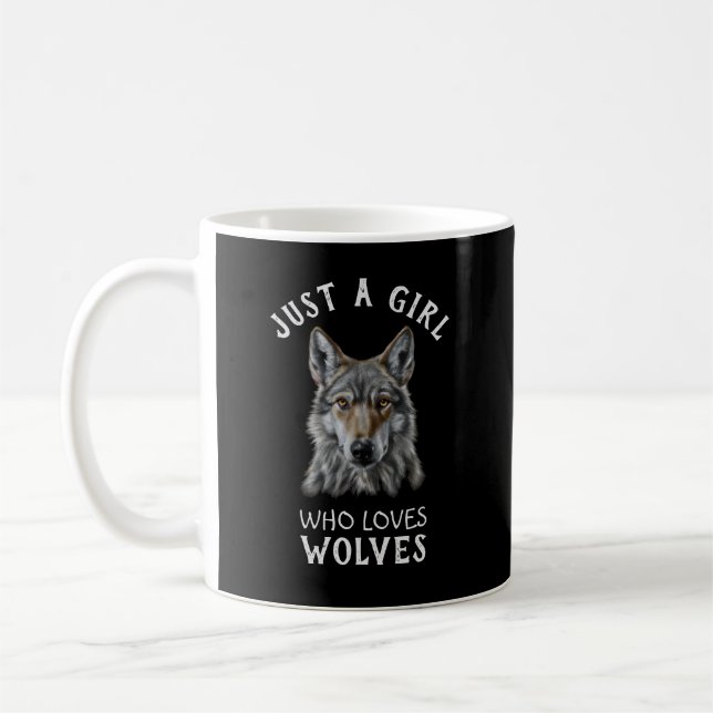 Mug Juste une fille qui aime les loups (Gauche)