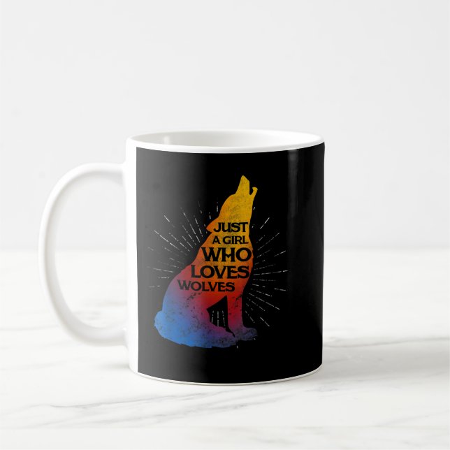 Mug Juste Une Fille Qui Aime Les Loups Pack De Loup Fi (Gauche)