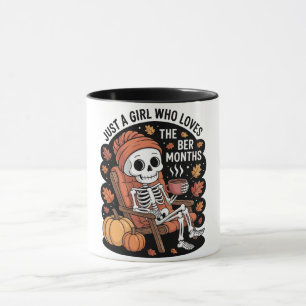 Mug Juste une fille qui aime les mois de Ber Noël