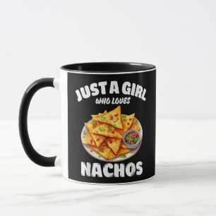 Mug Juste une fille qui aime les nachos drôle amateur