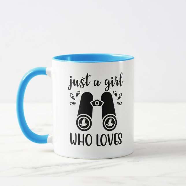 Mug Juste Une Fille Qui Aime Les Oiseaux Observation D (Gauche)