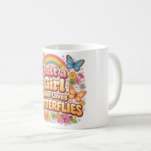 Mug Juste une Fille qui Aime les Papillons – Joli Flor