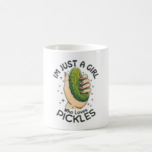 Mug Juste une fille qui aime les pickles - Vegan drôle