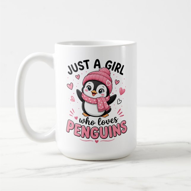 Mug Juste Une Fille Qui Aime Les Pingouins Mignon Amou (Gauche)
