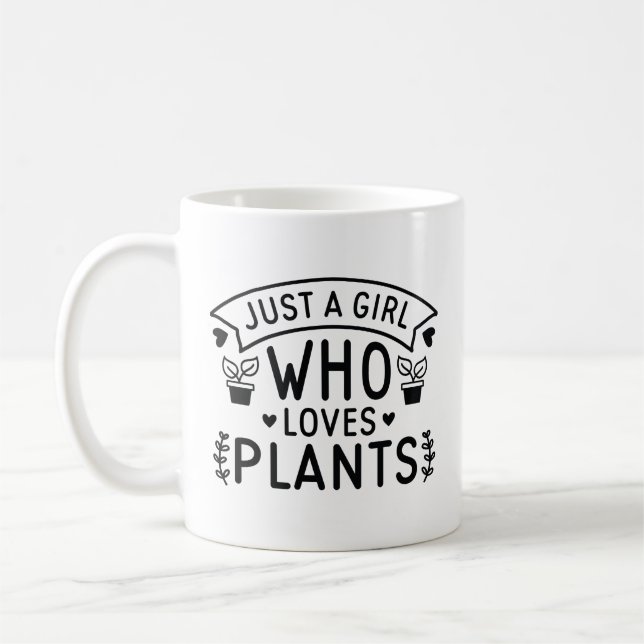 Mug Juste une fille qui aime les Plantes (Gauche)