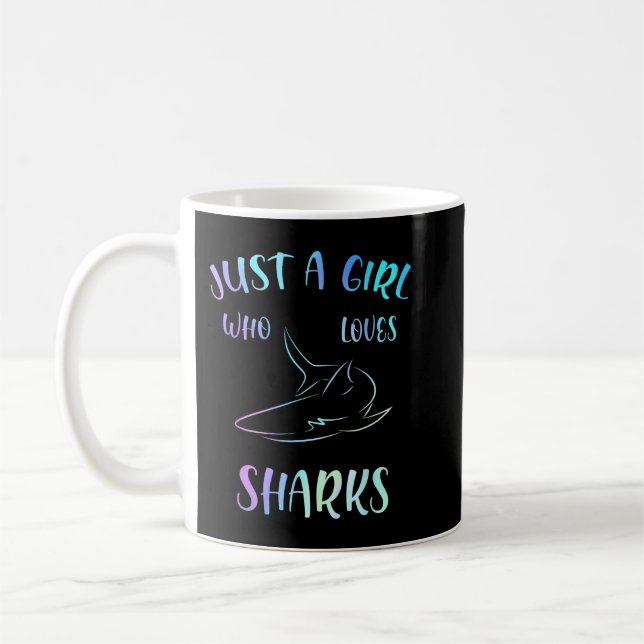 Mug Juste Une Fille Qui Aime Les Requins Cadeau Shark  (Gauche)