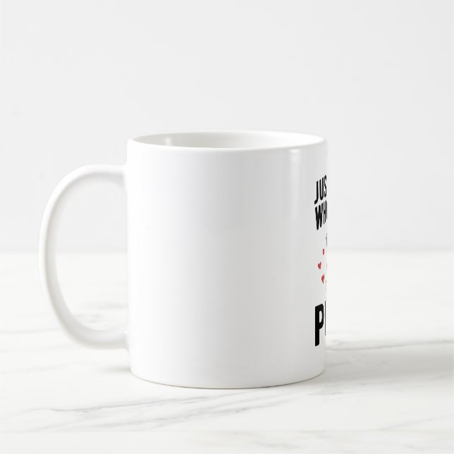 Mug Juste une fille qui aime les T-shirts de conceptio (Gauche)
