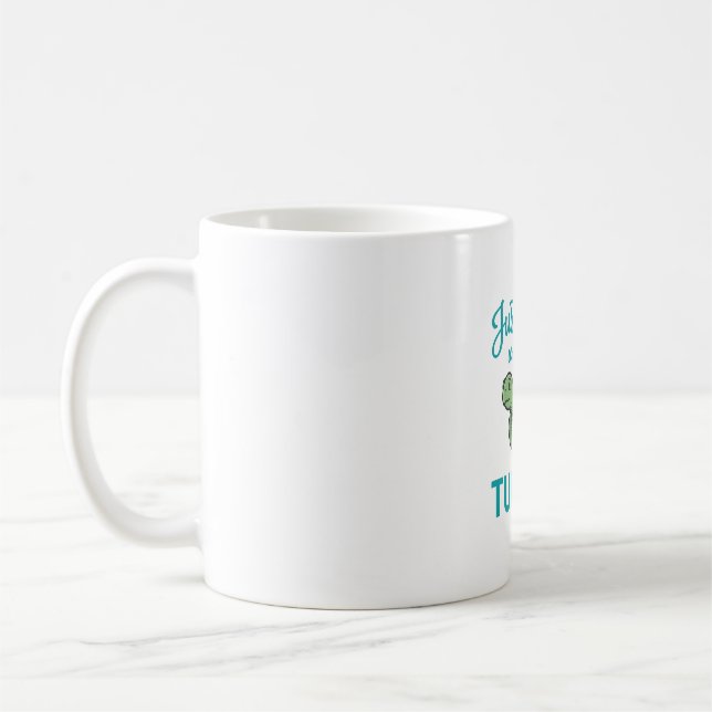 Mug Juste une fille qui aime les tortues gravure vinta (Gauche)