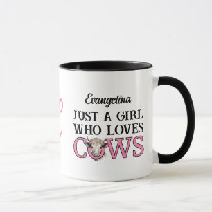 Mug JUSTE UNE FILLE QUI AIME LES VACHES Cowgirl MONOGR