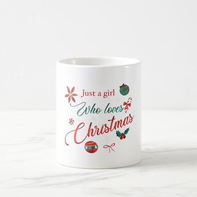 Mug Juste une fille qui aime Noël (Centre)
